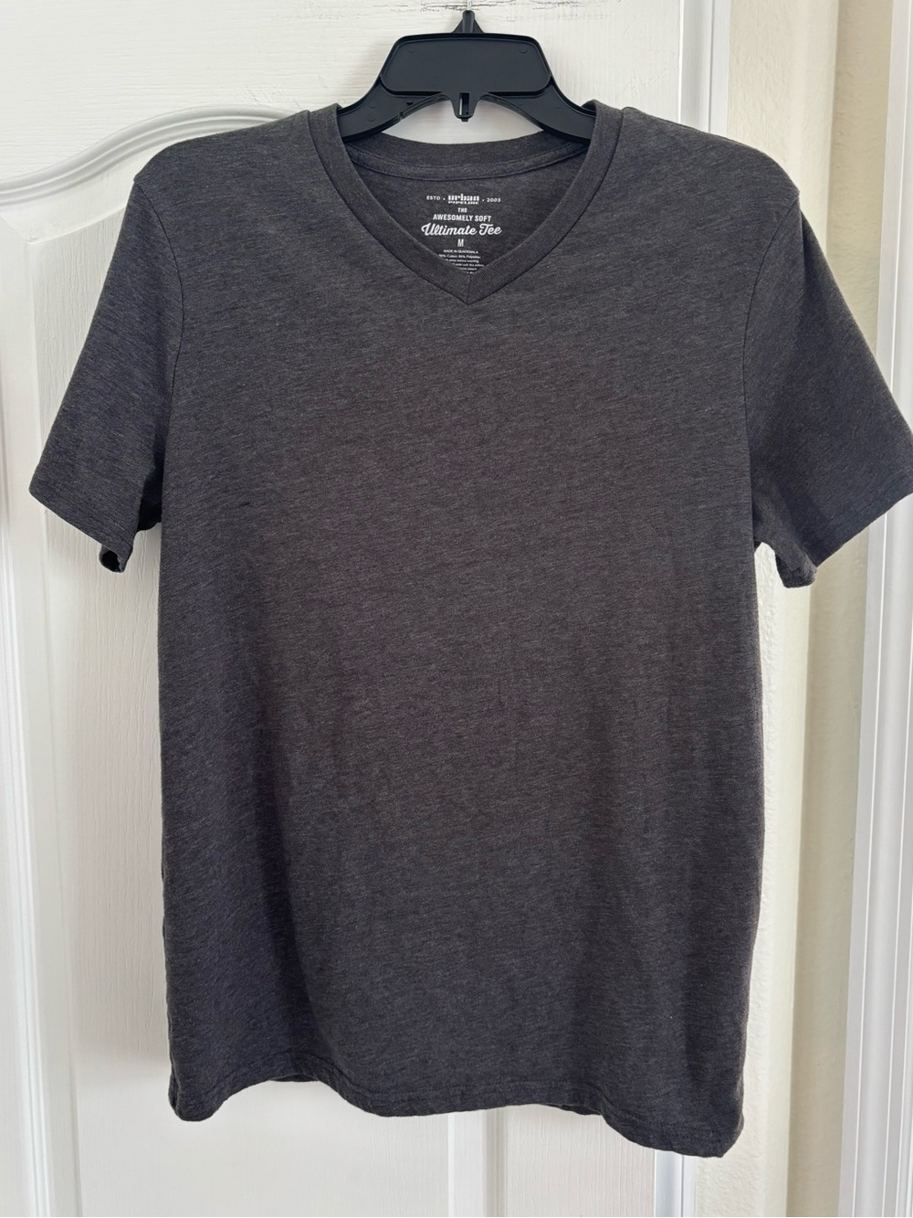 urban pipeline Charcoal V-Neck Short Sleeve Tee